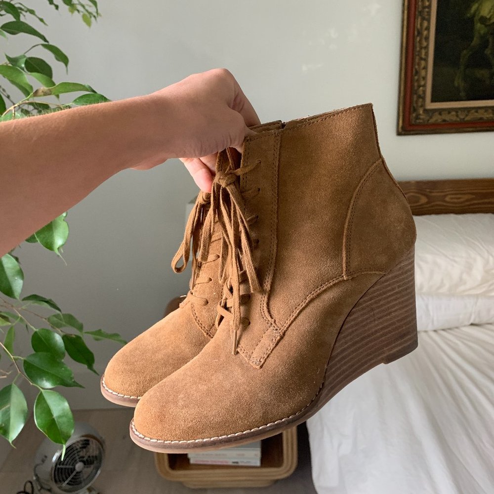 Lucky Brand Wedge Heel Booties